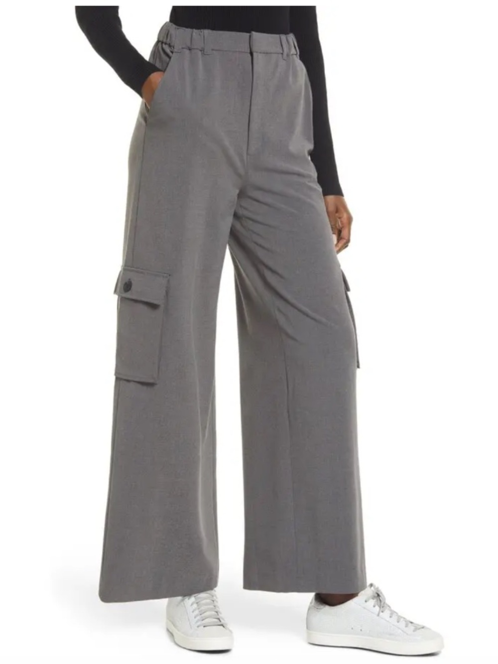 Open Edit Wide Leg Cargo Pants